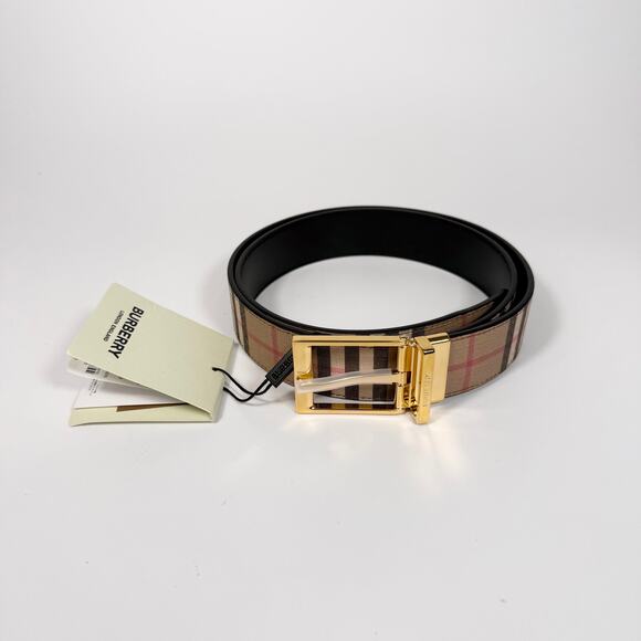 Burberry Louis Check Belt 95 38 - Picture 3 of 5
